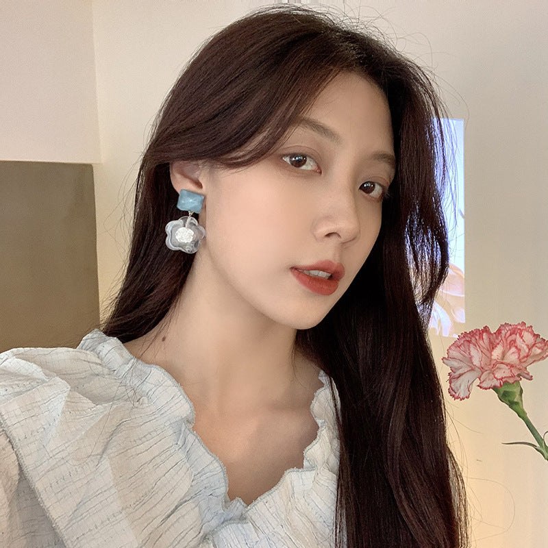 Camellia Bloom Luxury Clip-On Earrings