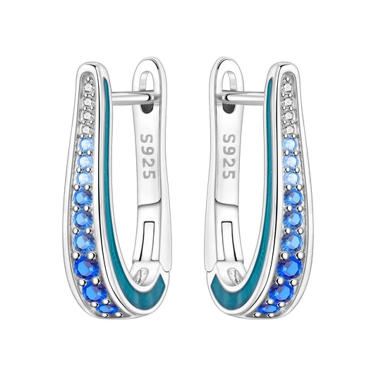 Simple Blue Gradient Earrings