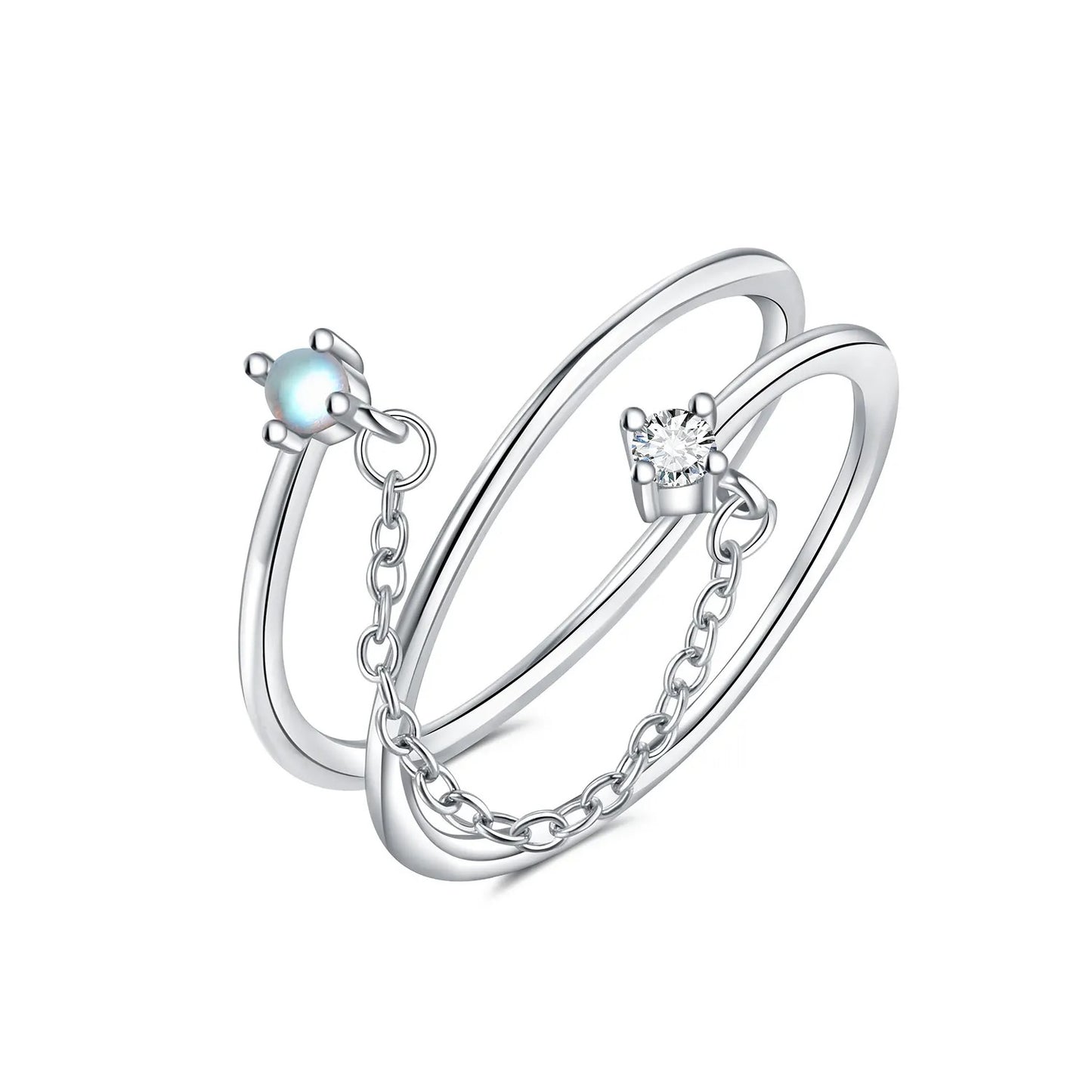 Simple Chain Tassel Opening Ring