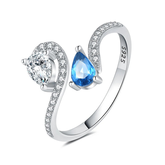 Classic Blue Zircon Opening Ring