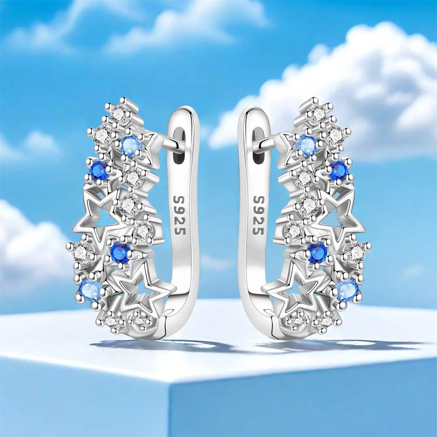 Blue Star River Earrings Women