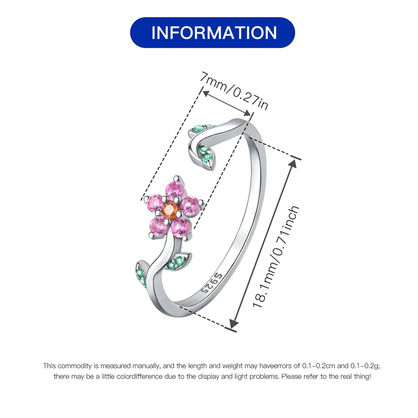 Bright Flower Opening Ring